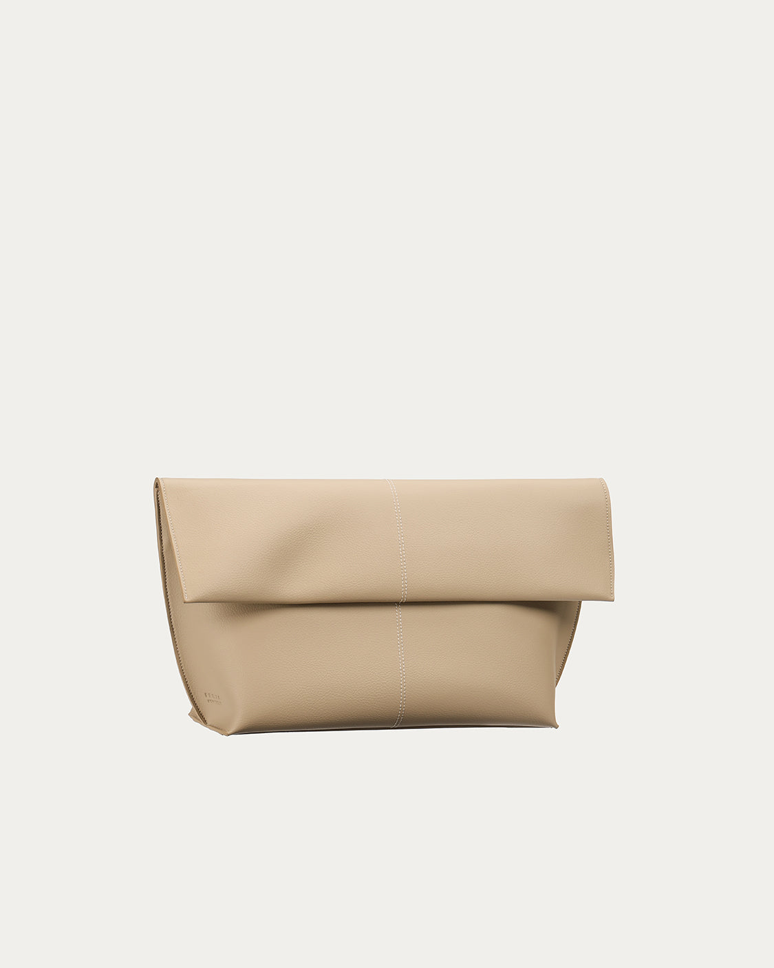 Seamed Clutch Sand